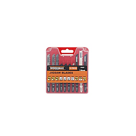 T-shank General Purpose Jig Saw Blade Set, 15-Piece
