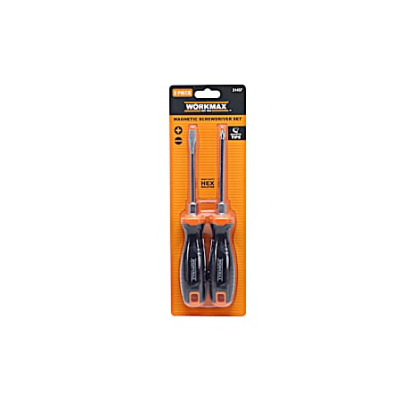 2 Pc. Screwdriver Set, 1/4 in. and #2