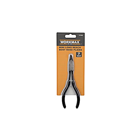 7 in. Mini Long Reach 22 Degree Bent Nose Pliers
