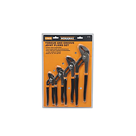 4 Pc. Tongue and Groove Joint Pliers Set