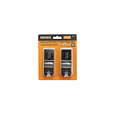 16 Pc. Oscillating Multi-Tool Saw Blade Set
