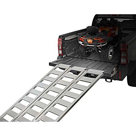 1,500 lbs. 69 in. x 45 in. Tri-Fold Aluminum Ramp 4 in. Crossmember