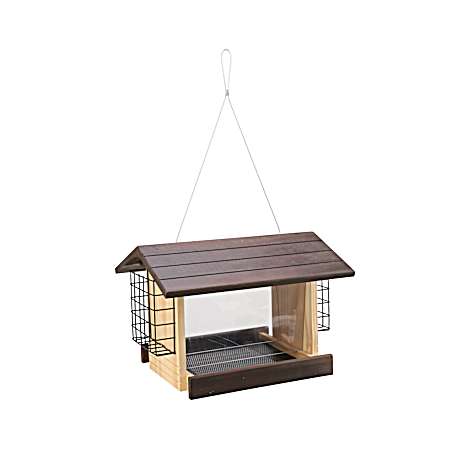 Ranch Wood Bird Feeder with Suet Cages