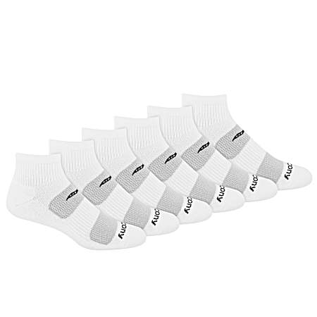 Men's White Legacy Quarter Socks