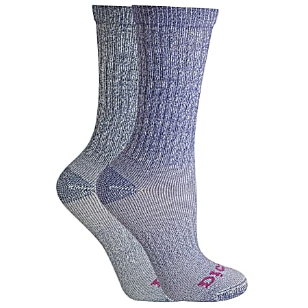 Women's Merino Wool Crew Socks - 2 Pk