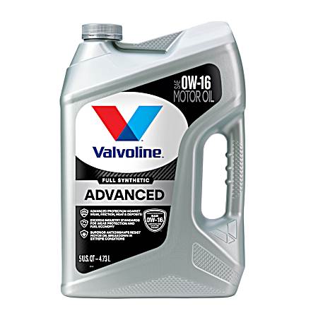 Advanced Protection Full Synthetic 0W-16 Motor Oil 5 QT
