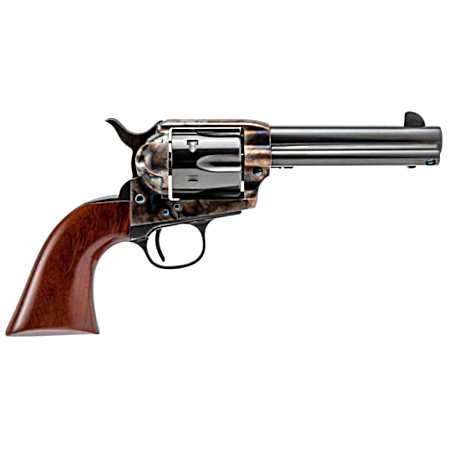 Cimarron MP400 Model P  357 Mag 38 Special 6 Shot 4.75 Blued Stainless Steel Barrel, Blued Cylinder, Color Case Hardened Steel Frame, Walnut Grip, Exposed Hammer