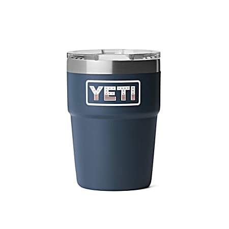 Rambler Stackable MagSlider Navy/Badge - 16 Oz