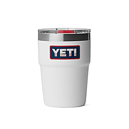 Rambler Stackable MagSlider White/Badge - 16 Oz