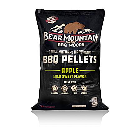 20 lb BBQ Woods Natural Hardwood Apple Pellets