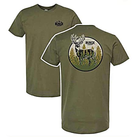 Men's Camo Can Deer Short Sleeve Shirt