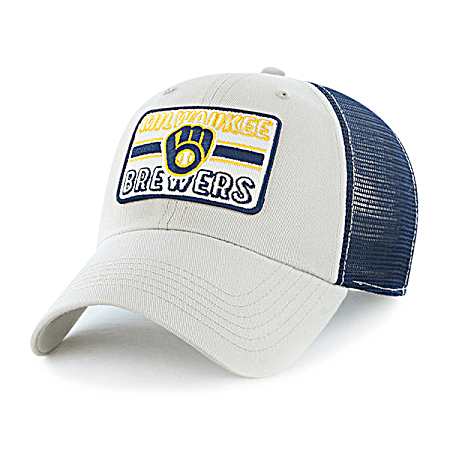 Adult Milwaukee Brewers Khaki Mass Badlands Cap