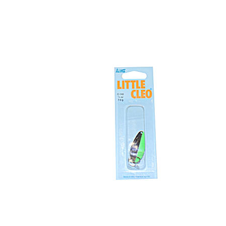 Little Cleo Spoon - Nickel/Chartreuse Stripe