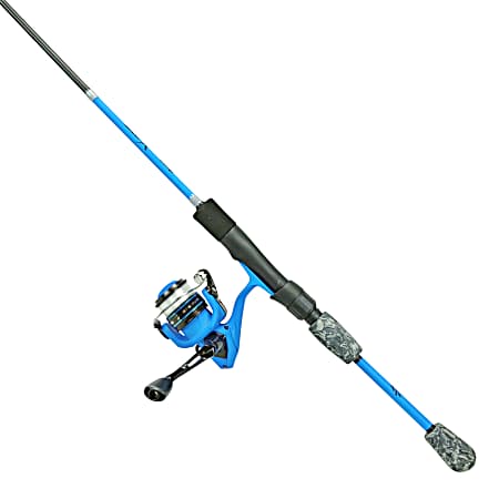 6 ft Electric Blue ML X-Otic Spinning Combo