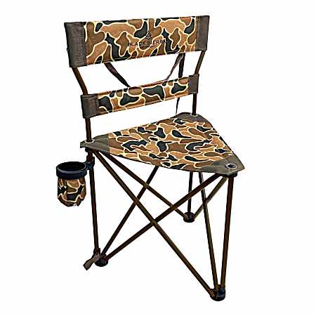HD Tri-Hunt Stool w/Back - Original Camo