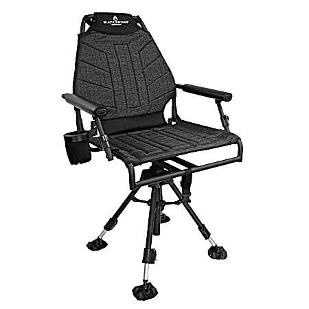 Hi-Line Adjustable Swivel Chair - Black