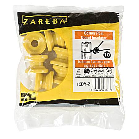 Yellow Donut Corner Insulators - 10 Pk