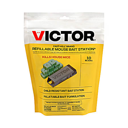 10 Blocks Fast Kill Refill Mouse Bait Station