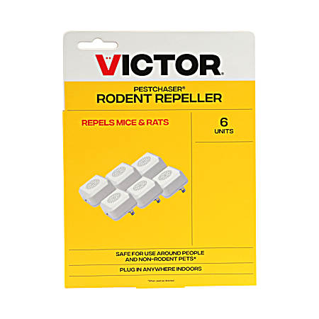 Mini PestChaser Rodent Repellent w/ Nightlight - 6 Pk