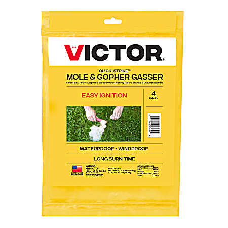 Quick-Strike Mole & Gopher Gasser - 4 Pk