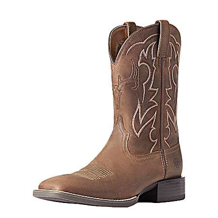 Men's Distressed Brown Sport Outdoor Western Boots