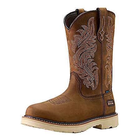 Men's Distressed Brown Activator Argo H2O Safety Toe Boots