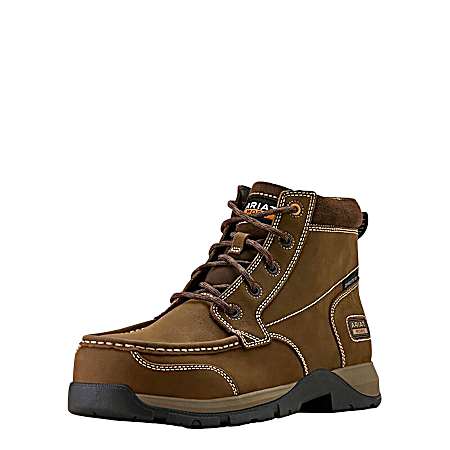 Men's Dark Brown 6 in. Edge Chukka Safety Toe Boots