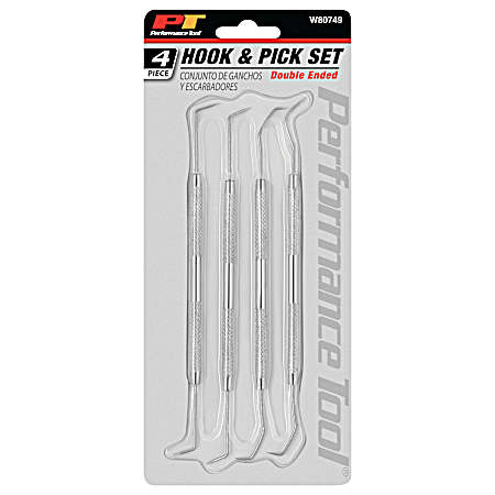 4 pc. Double Ended Pick & Hook