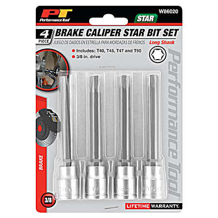 4 pc. 3/8'' Dr. Long Star Bit Socket Set