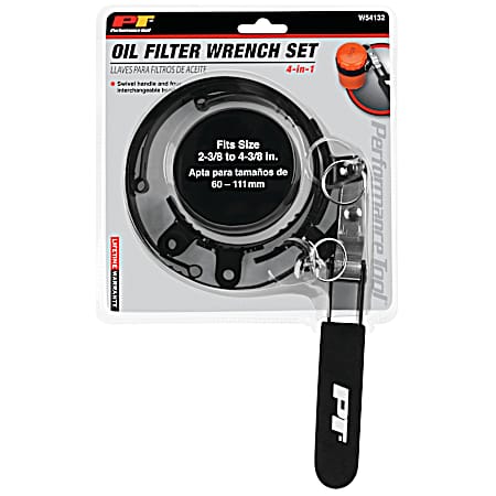 4-In-1 Oil Filter Wrench 2-3/8 to 4-3/8''