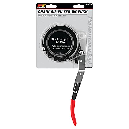 Chain/Band Filter Wrench 2-3/4 To 4''