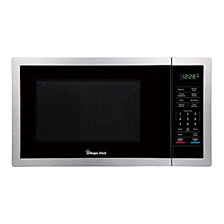 0.9 Cu Ft 900W Digital Stainless Steel Microwave