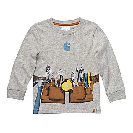 Little Kids Laurel Wreath Toolbelt Long Sleeve Shirt