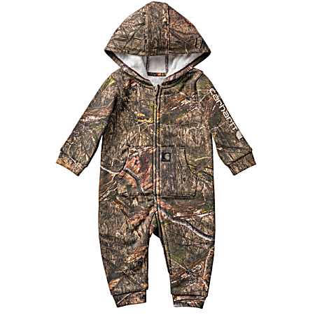 Infant Mossy Oak Country DNA Zip Front Hooded Coveralls