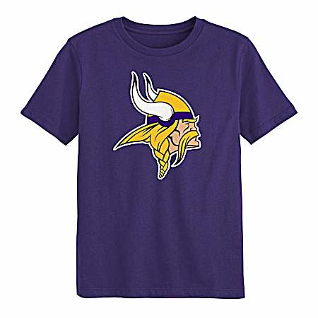 Kids Minnesota Vikings Logo Short Sleeve Shirt