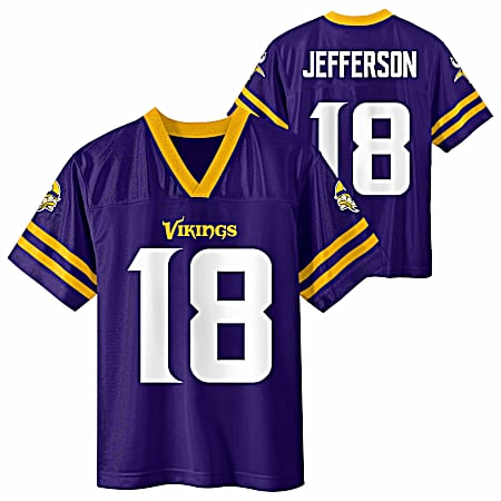 Kids Minnesota Vikings Jefferson Mesh Jersey