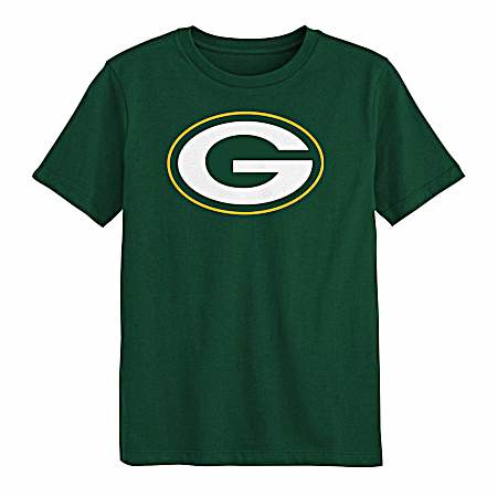 Kids Green Bay Packers Logo Short Sleeve Shirt