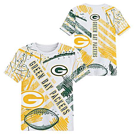 Kids Green Bay Packers Finished Jersey Short Sleeve Shirt