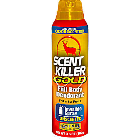 3.6 oz Scent Killer Gold Body Deodorant