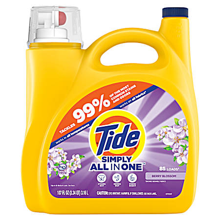 107 oz All-In-One Liquid Laundry Detergent, Berry Blossom