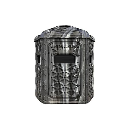 Camo X5 Hunting Blind - Grey Oak/Black