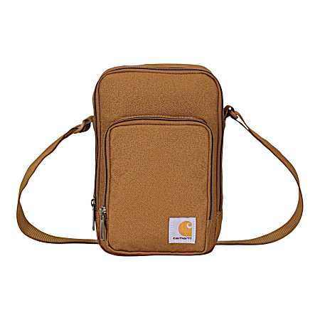 Women's Brown Classic Crossbody Zip Bag