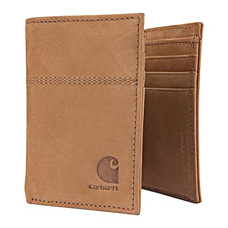 Men's Saddle Leather Trifold Wallet