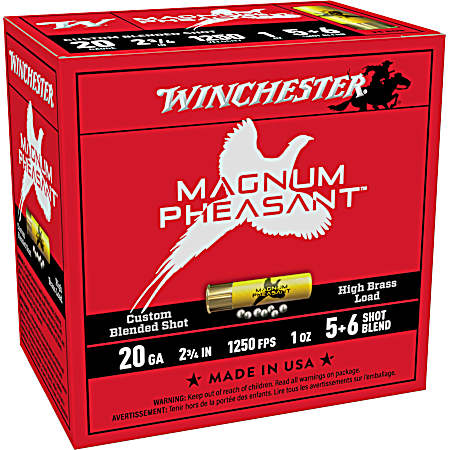 Magnum Pheasant 20 GA 2-3/4'' 5 & 6   1 OZ - 25 Rounds