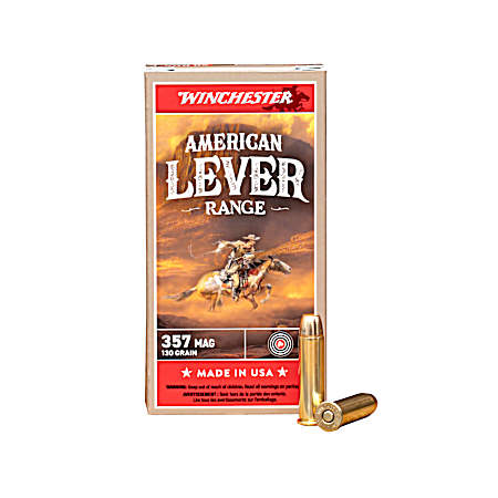 American Lever Range 357 MAG FMJ 130 GR - 20 Rounds