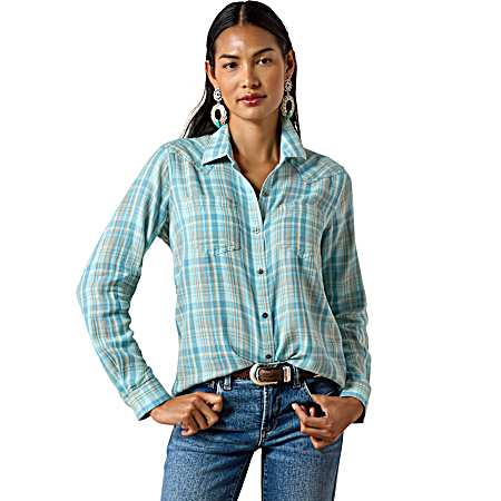 Women's Billie Jean Button Front Long Sleeve Shirt