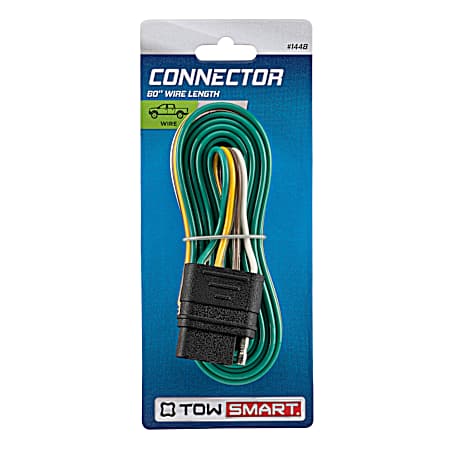 Connector, Vehicle End, 4 Wire Flat, 60 in