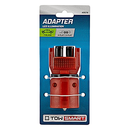 Adapter, 7 Blade to 5 and 4 Wire Flat w/LED Illuminator