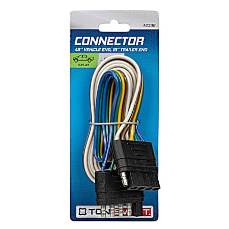 Connector, 5 Wire Flat Set, 48 in Vehicle, 12 in Trailer