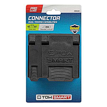 Connector, ProClass, Vehicle End, OEM GM to 7 Blade and 4 Wire Flat, Twist Mount